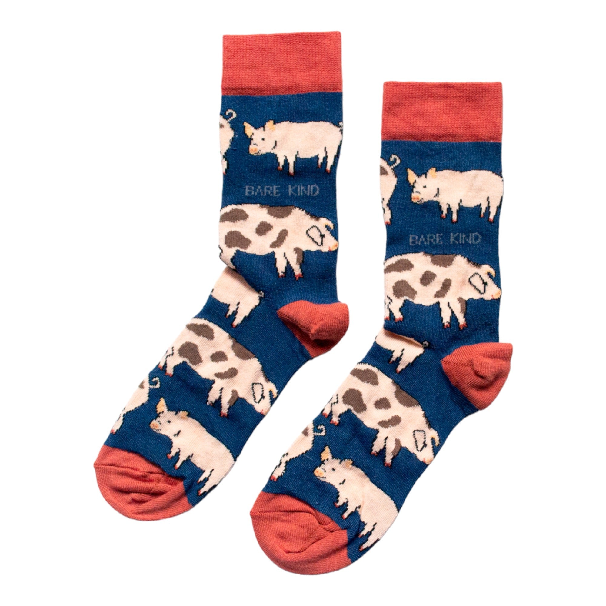 Save the Pigs Bamboo Socks - Rusty Deer